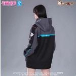 Moeyu Hatsune Miku Neon Electronic Men's Hooded Techwear Jacket - Casual Autumn Windbreaker